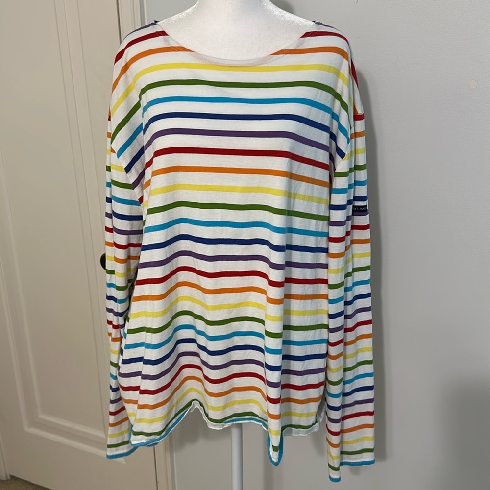 Saint James Rainbow Stripe Minquiers Pride Mens fit 4XL $165